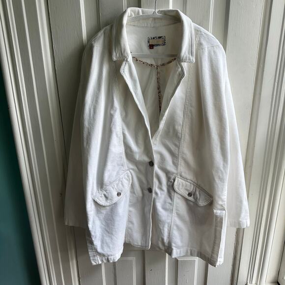 Anthropologie Pilcro Washed Corduroy Oversized Blazer Jacket - Picture 3 of 10